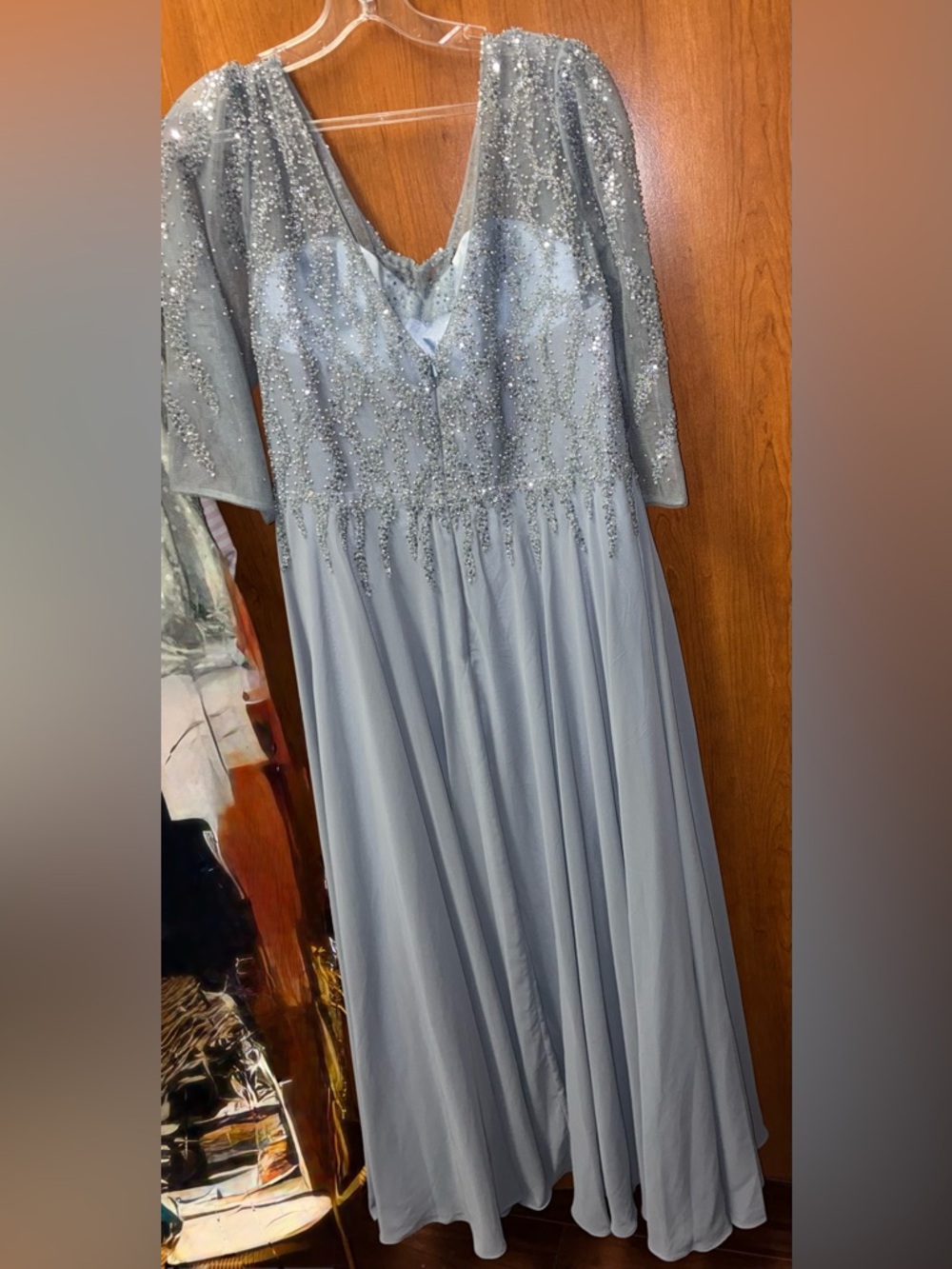 Blue Cinderella Divine Formal Dress | Beaded Bodice | Elegant Evening Gown